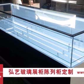 長形玻璃柜臺 玻璃臺階展示柜